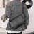 西里亚克（Ciriaco）西里亚克品牌斜跨包单肩包男潮流新款PU信封包小皮包潮休闲男包软 黑色