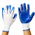 曼睩 48双优质胶款 手套劳保工作耐磨橡胶胶皮带胶塑胶防滑挂胶手套