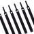 迅火 魔术贴束线带扎带 粘贴式网线电缆线数据线理线带 背对背魔术贴 黑色针型12*115mm（100个）