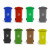 庄太太【240L挂车桶颜色随机】 新国标户外分类塑料垃圾桶ZTT-N0026