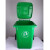 德银  80L塑料垃圾桶大号80升室外环卫大码工业大型户外垃圾桶 红色【80升】带轮带盖