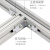 汇创佳 铝合金走线架 ZXJB1000 标准型4C铝材梯式桥架 宽1000mm×长1米