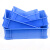 海斯迪克 HKCL-623 塑料零件盒五金工具盒周转箱 仓库物料收纳盒 6号蓝色347*248*94mm