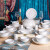 瓷魂 欧式碗碟套装家用陶瓷餐具套装盘子碗筷碗盘套装 如意56头