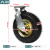 卉圳 充气轮工业减震降噪橡胶轮车间搬运车重型耐磨脚轮6寸万向轮HO128