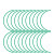 竹特 电压力表标识贴  直径5cm 半圆 绿色 仪表指示标签 仪表表盘反光标贴 （一张5条）企业定制