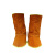 京开隆 劳保护鞋罩 防火隔热电焊护脚盖  系带款 黄色护鞋套（长筒） 