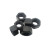 工邦达螺母10.9级大六角螺丝帽发黑螺母 10个 M4;标准;碳钢;10.9级
