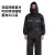 斯铂格 BGH-48雨衣雨裤套装反光双层帽沿 黑色双层双口袋3XL