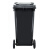 兰诗 120A 大号户外垃圾桶物业环卫带盖分类垃圾桶果皮箱可定制 120L黑色其他垃圾