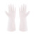 橡胶手套乳胶洗碗家务防水劳保工业耐酸碱耐磨耐用牛筋胶皮胶手套SML码 加厚透明（1双装） M