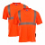 安大叔 E774 反光T恤建筑户外吸湿排汗警示服圆领荧光橙 M码 1件装