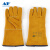 友盟（AP）AP-1210 金黄色烧焊手套 电焊手套焊工手套 L码 长35CM 1副 