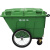 纽仕达400L垃圾车户外环卫大号特大垃圾桶市政塑料物业小区大型军绿色
