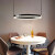 新特丽（COMELY） 北欧客厅灯几何吊灯极简餐厅吊线灯创意灯具 天宇 圆形单圈 直径50cm