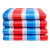 彩条布防水三色布油布编织布防寒围挡塑料红白蓝新料工地加厚防晒 120克料加厚强烈 8x10m