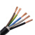 电线电缆RVV5*4平方软护套线铜芯国标五芯电源线五线 20米