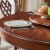 梵米嘉 全实木餐桌椅组合美式饭桌圆桌转盘圆餐桌圆形吃饭桌子餐厅家具 餐桌（带转盘） 1.5米