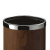 和畅（HC）GPX-45 双层黑桃木色圆形垃圾桶容量10升（2个起订） 商用垃圾桶  酒店宾馆果皮桶