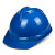 ABS领导安全头帽工地透气建筑工程国标加厚玻璃钢安全帽男印字白 美式一字型ABS豪华版（双耳带+旋转内衬）蓝色