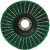 百洁布抛光轮角磨机百叶轮打磨片不锈钢金属拉丝除锈纤维轮磨光片 绿色4寸磨碟( 5个装)