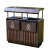 星工（XINGGONG）公园景区垃圾桶小区环卫分类垃圾箱室外果皮箱 MX-FJ01塑胶木（紫檀棕色）