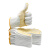 特威强 棉线劳保手套 12双/包 600点胶黄边 加厚防滑耐磨工地干活工业防护劳工用品白棉纱