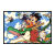 DIY数字油画七龙珠全家福动漫卡通人物diy数字油画手绘涂鸦油彩画 2542 30X45cm 绷内框+画笔颜料