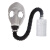 普达 防毒面具生化 MJ-4001全面罩配5号金属中罐（含背包导气管） 1套 防一氧化碳 工业化工用