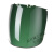 定制电焊面罩焊接帽透气头盔 防飞溅防烤脸紫外线辐射 第二代(黑顶)5号墨绿色面罩