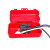 空调插头耐摔抗折ABS材质防裂耐损防腐耐高温插头锁盒安全锁扣安全盒插头锁具 红色插头锁盒+挂锁