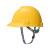 梅思安/MSA PE标准型一指键帽衬 V型安全帽施工建筑工地劳保头盔 黄色 1顶装 企业定制