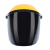 定制焊电焊面罩面具C头戴式防护烤脸隔热轻便简易防打眼氩弧 黑屏一张(不含顶和头环)