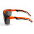 德国uvex灰色护目镜防护眼镜太阳镜墨镜防紫外线防尘骑行镜 黑橙黑镜片9064246