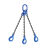 品尔优/PPU 三腿100级链条成套索具（羊角安全钩）UCG3-10 0~45° 载荷8.4t 蓝色 UCG3-10-7m 30 