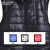 安赛瑞 智能加热马甲 冬季防寒碳纤维棉背心 不含充电宝 黑色 2XL码