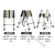 ONEVAN梯子折叠伸缩人字梯铝合金加厚工程便携室内多功能升降竹节梯 人字梯3.5+3.5米(40cm步距)