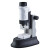 显微镜儿童便携式科学实验套装益智玩具器材小学生初中 (白)便捷式显微镜(手机支架+36标本+挂带)