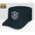橙央新式保安帽子物业门卫执勤作训专用工作帽大码不可调节保安帽 墨绿色保安帽发一个 56码