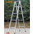 梯子人字梯加厚双侧梯加固铁管合梯折叠梯方管2米3米移动楼梯 冲压加厚1.88米