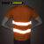 安赛瑞 反光工作服背心 反光马甲 施工安全衣服荧光短袖速干衣 橘色 XL 橘色 26007