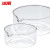 冰禹 结晶皿蒸发皿 加厚高硼硅玻璃实验室用 具嘴平底皿玻璃皿 200mm BYS-269