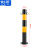 俐茗钢管警示柱停车位立柱反光黑黄隔离桩LH436壁厚2mm高60cm