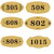 海斯迪克 HK-394 工业用门牌号（2个） 门牌号码牌 定制标识牌 房号牌 店铺数字贴 房间楼层指示牌 款式十