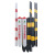 赫思迪格 HGJ-290 线缆保护套 电力拉线塑料警示管 可定制国家电网拉线保护套 黑黄（2套）