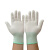 金诗洛 KSL057 尼龙手套 PU涂指 浸胶涂层点塑手套 防滑手套 PU涂掌（灰L-10双）
