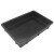 黑色塑料托盘零件元件收纳盒小号ESD加厚周转箱电子物料平口盒周 方盘616*417*93