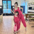 拉卡媽媽儿童套装夏款夏款无袖背心套装亲子装洋气运动韩版母女装两件套 格子吊带母女套装 80cm