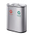 南 GPX-218X 地铁垃圾桶 分类垃圾桶 分类环保不锈钢垃圾箱 公用果皮桶 砂银钢