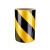宽2cm长46米 黑黄斜纹反光膜反光贴条地贴纸防水安全标识警示GNG 宽20cm长46米黑黄